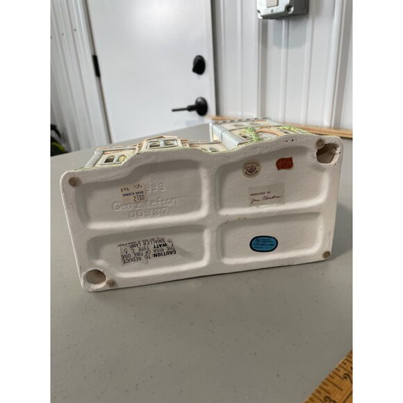 Lefton Honey Brook Hollow Easter Spring Cottage Church Lighted Building Retro - Picture 5 of 6